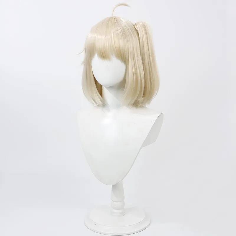 อาร์คไนท์ส ซีน คอสเพลย์ วิกผมถักเปียเล็กๆ แบบถอดได้ สีครีมเหลือง ของขวัญวันฮาโลวีน
