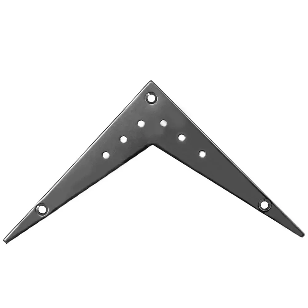 Replacement V Shaped Tailpiece Bridge for 6 String Electric Guitars Designed for Compatibility and User Friendly Installation