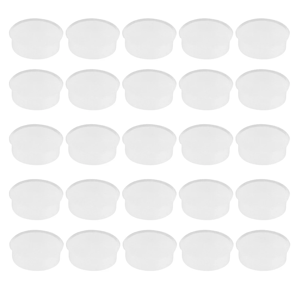 

50Pcs Flute Plugs Soft Silicone Transparent Open Hole Small Round Key Covers Accessories for Flute Repair Open Hole Use