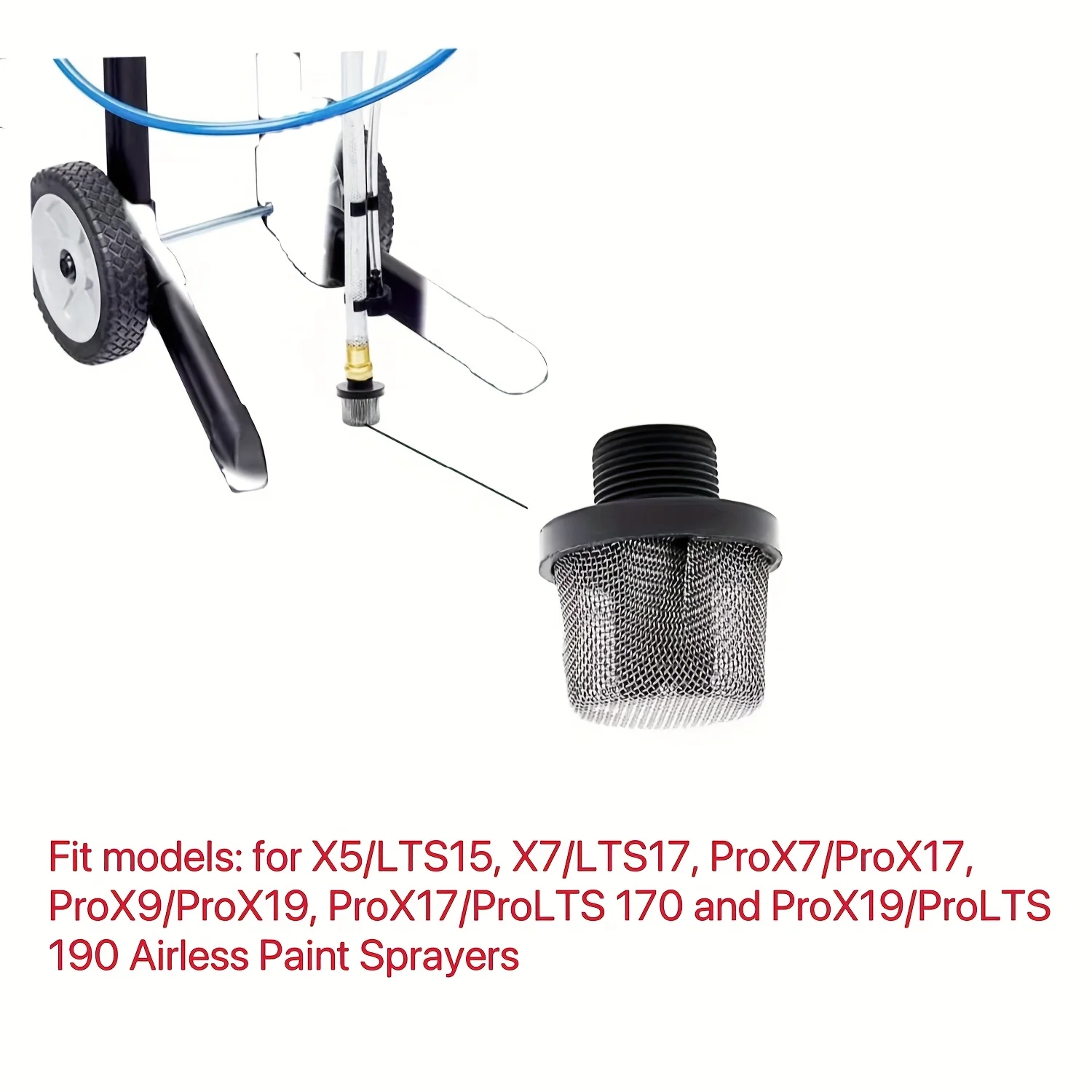 288716 Inlet Suction Strainer and 288749 Airless Spray Gun Filter Combination Fit for Airless Paint Spray Gun
