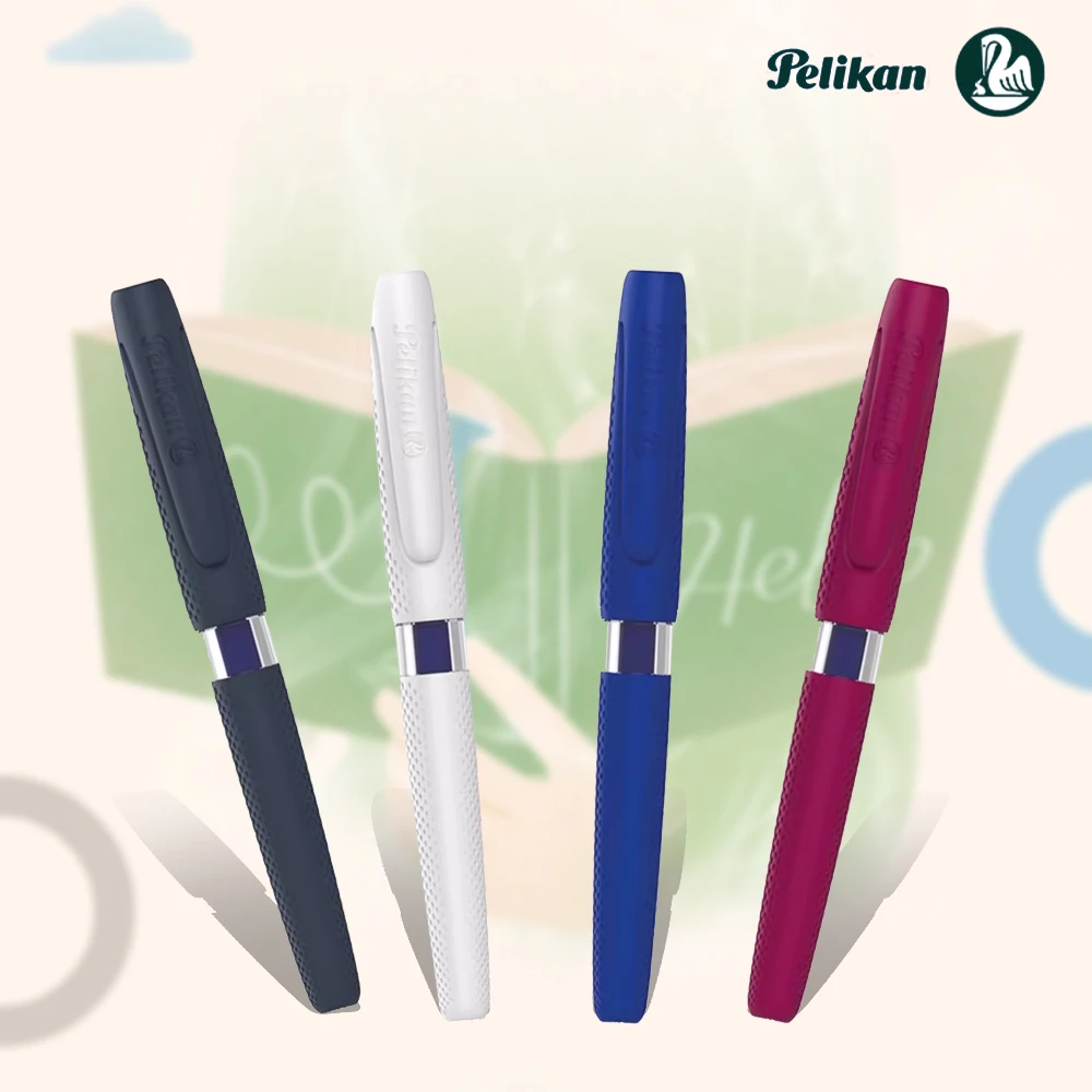 

Ручка перьевая Pelikan ilo P475, Высококачественная подарочная ручка для студентов, мягкая резиновая удобная ручка 0,5 мм F nibs, школьные письменные принадлежности