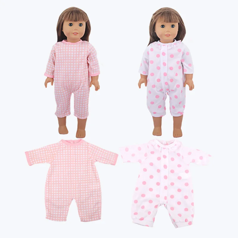 Doll Clothes Accessory for 18 inch American Girl Doll Cute Pajama Set Festival Gift