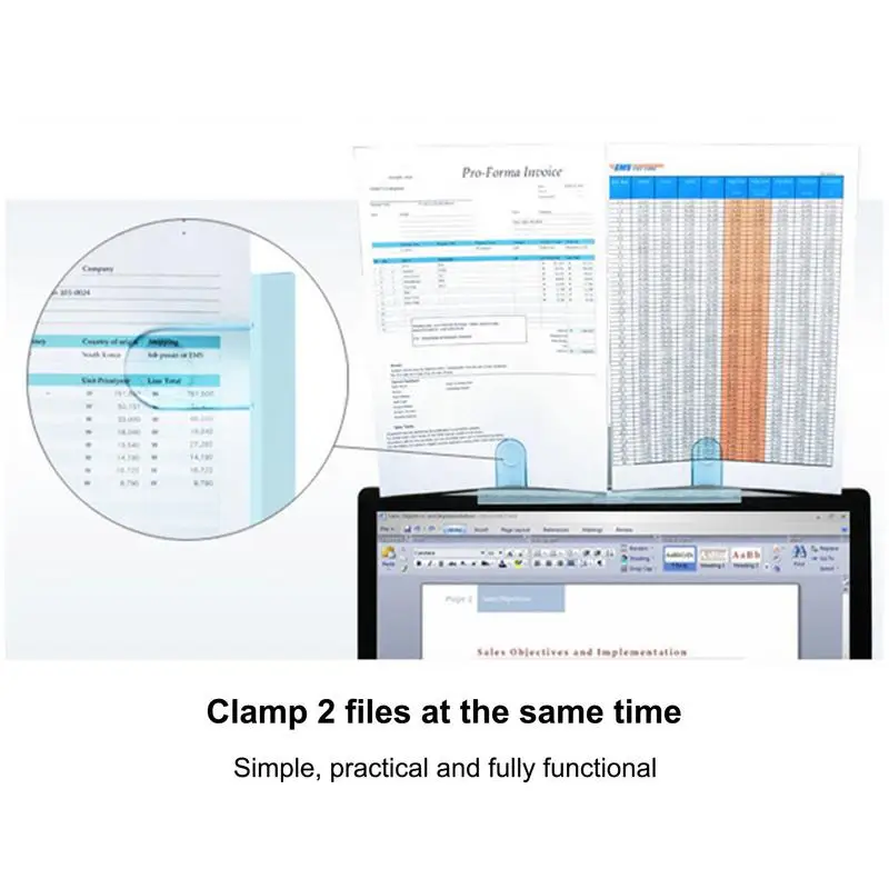 모니터 메시지 보드 스티커 메모 홀더, 책상 모니터 컴퓨터 모니터 용품, 문서 사진용 부드러운 클립 보드