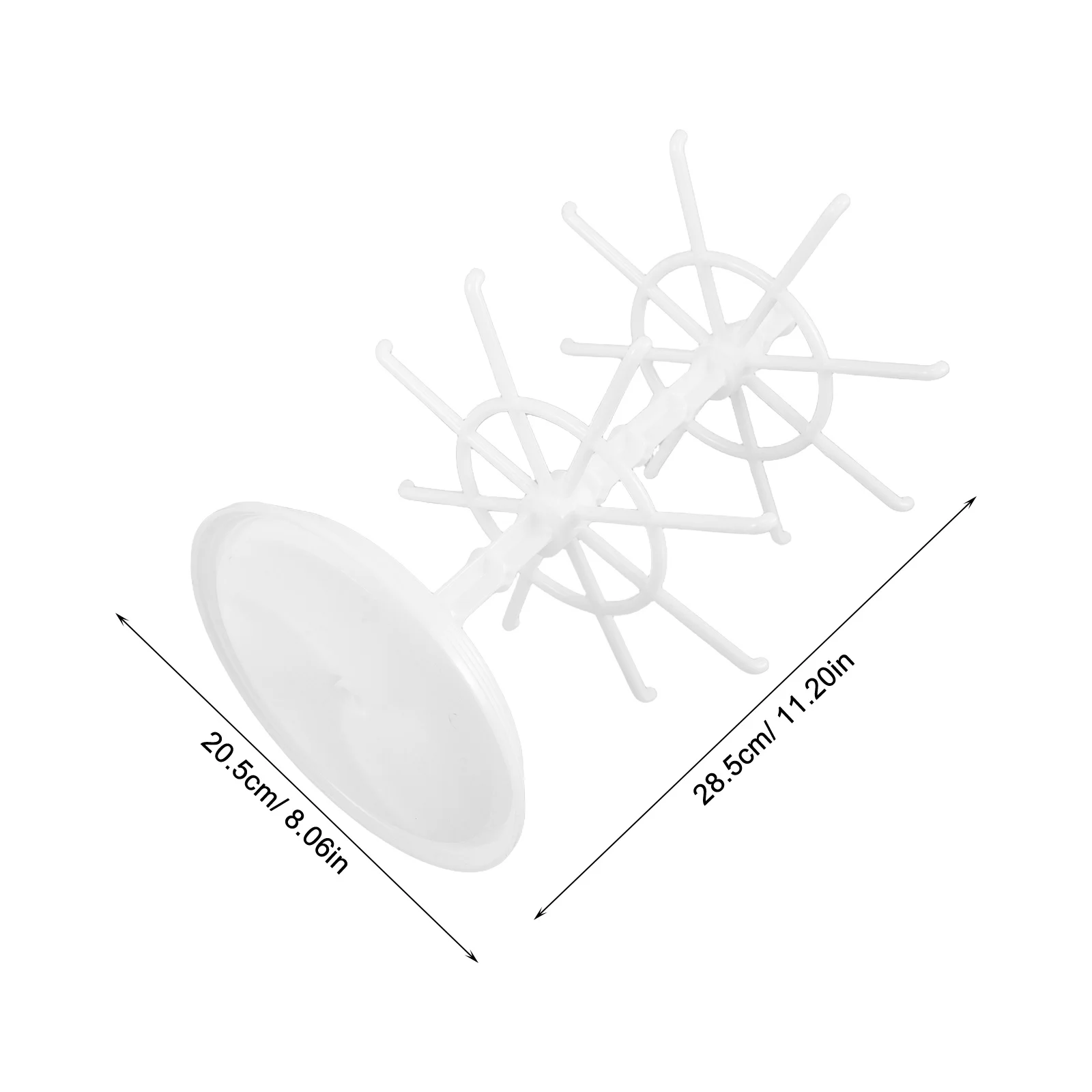 حامل عرض المجوهرات منظم دوار 360 درجة للأقراط والقلائد والأساور وسلاسل المفاتيح وحامل المجوهرات الصغيرة #5