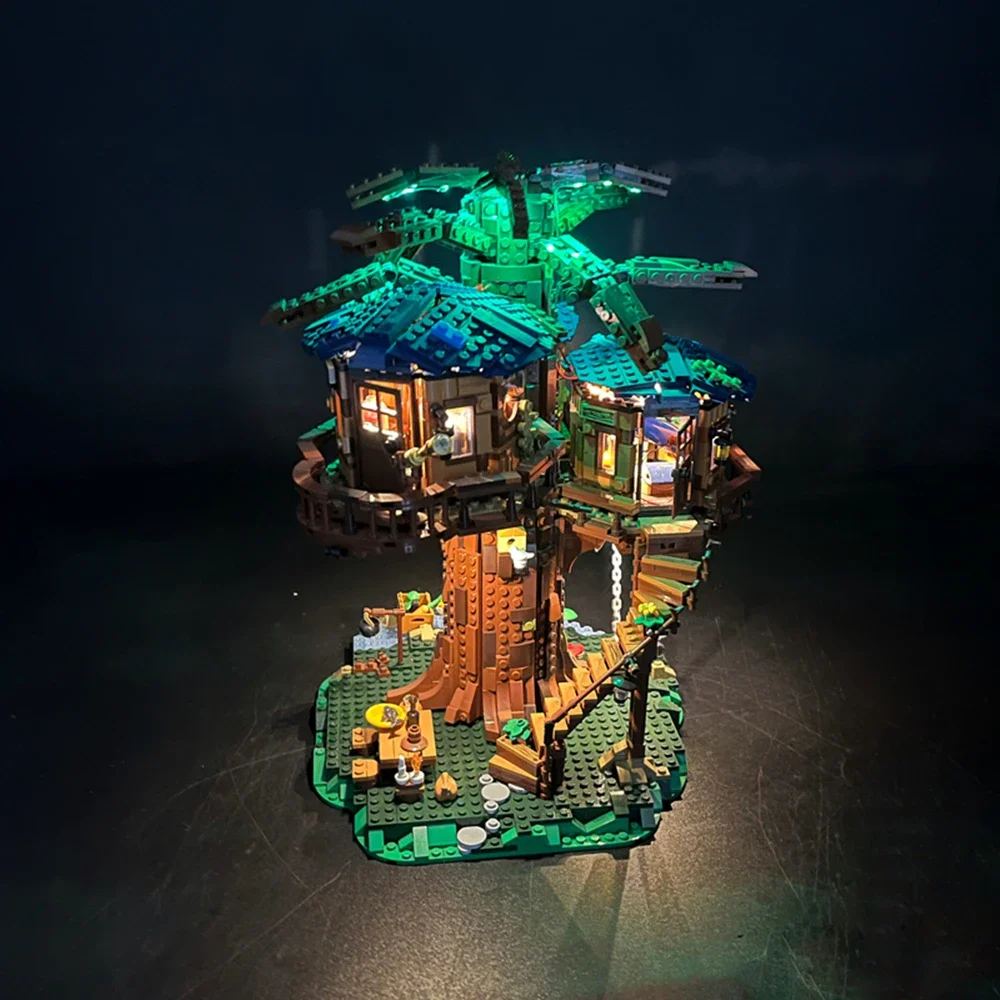 LED Light Compatible For 21318 Ideas Tree House Building Blocks Lamp Remote Control (Not Include Building Blocks) Christmas Gift