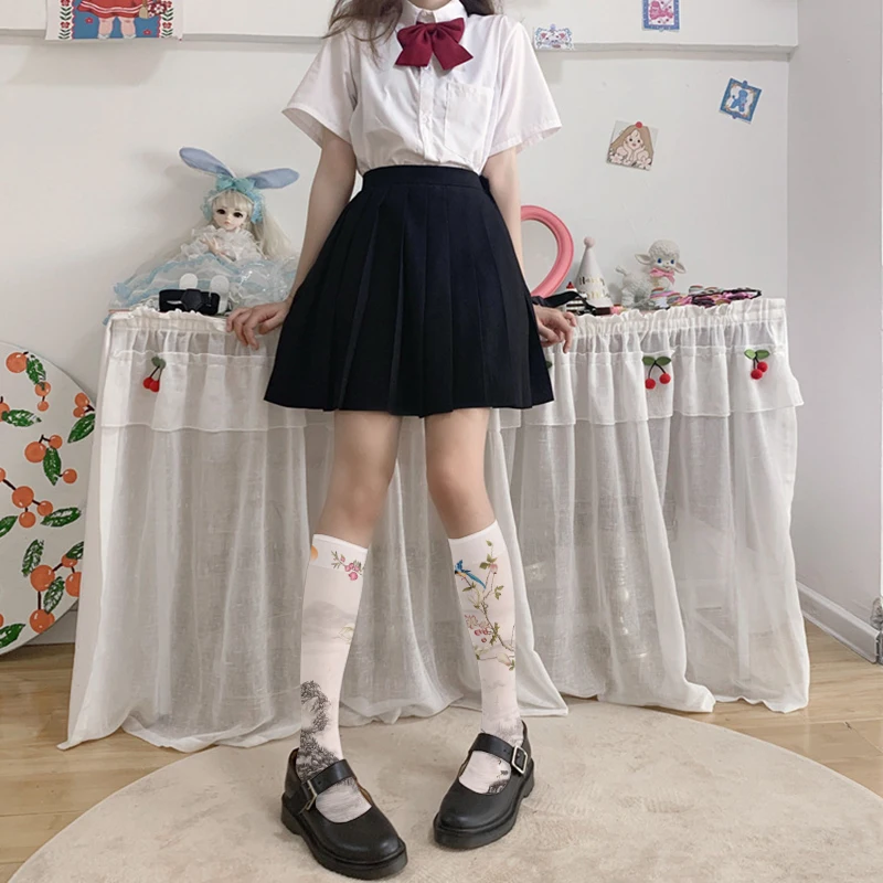 New Cute Fashion Calf Socks Women 3D Print Harajuku Sweet Kawaii Lolita JK Girls Stockings Halloween Sexy Stockings Cosplay