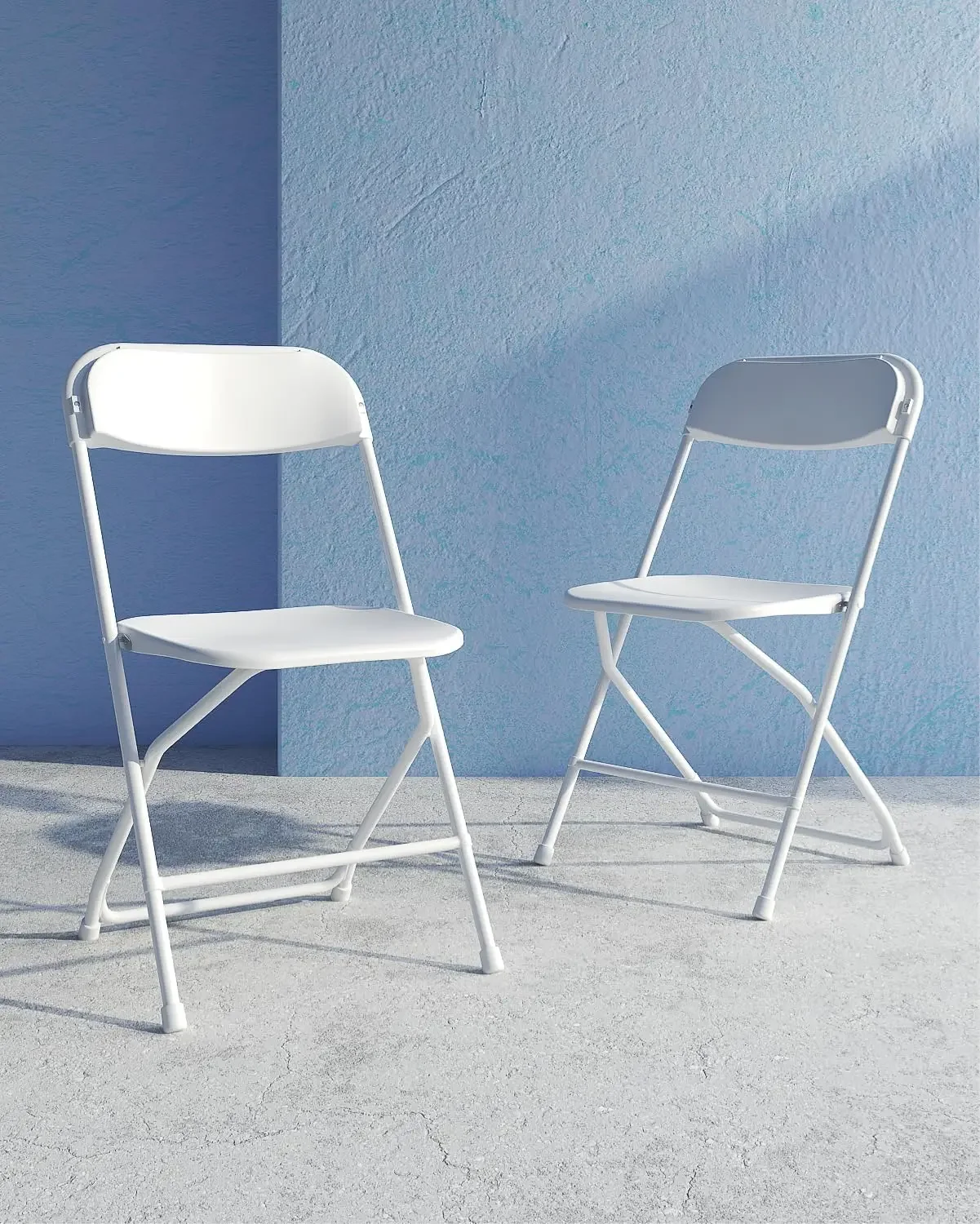 Folding Chair, White Plastic Folding Chairs Outdoor Indoor,Capacity,Portable Event Chair, Lightweight Party Chairs