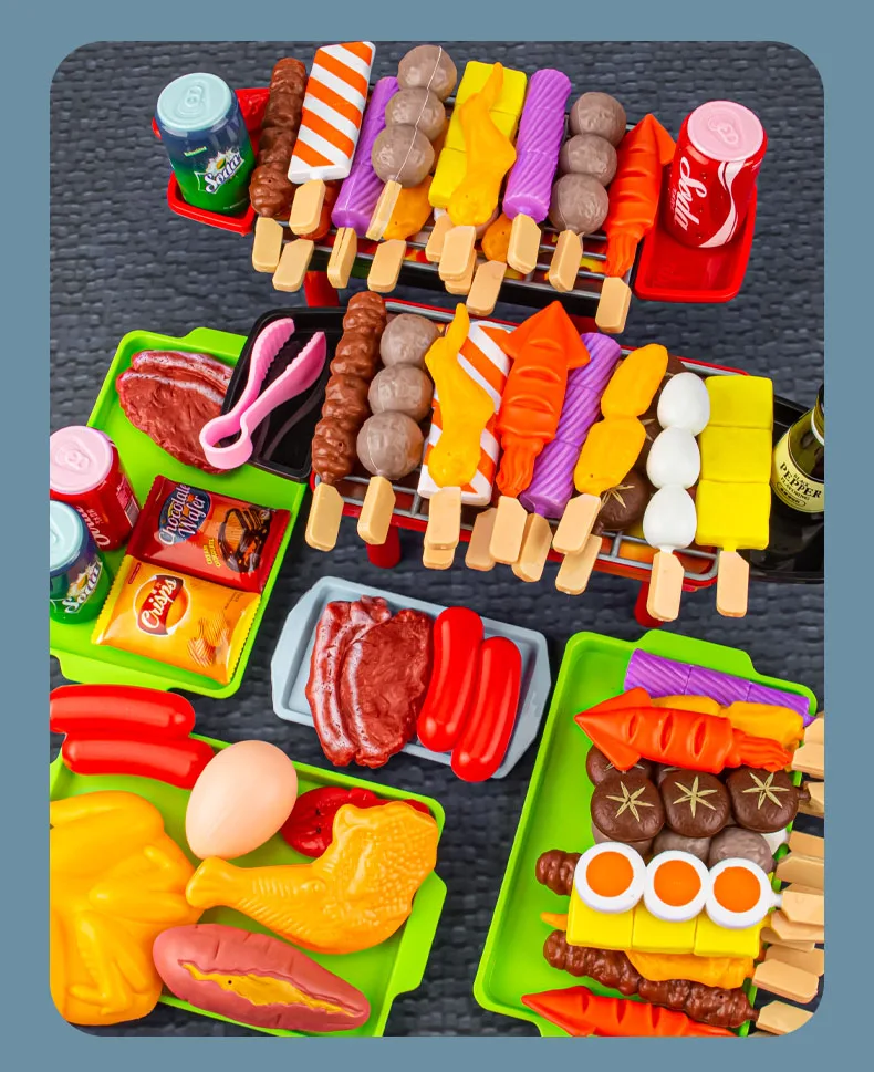 Mini Küche Pretend Spielen Spielzeug Grill Set kinder Kochen Simulation Lebensmittel Multi-set Weihnachten Geschenk Für Kinder Kleinkinder – Detail 5
