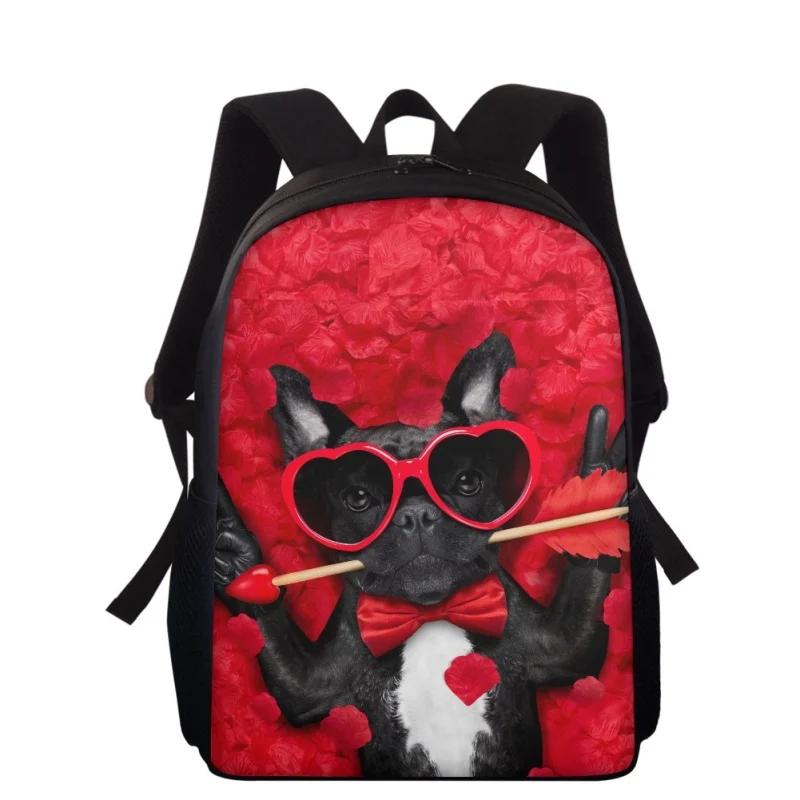 

2023 Fashion Gentleman Dog Printing Backpack For Kids Children Schoolbag Teen Boys Girls Book Bag School Student Book Rucksack