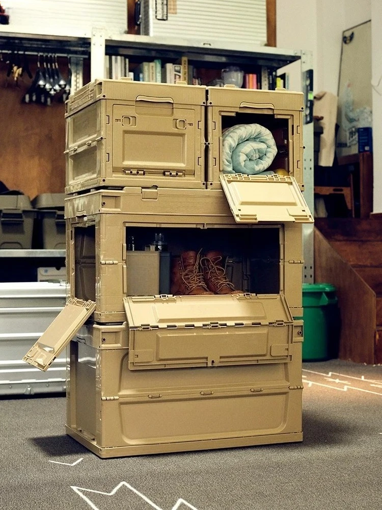 Camping box side open storage military trend home cross-border tactical folding outdoor storage box industrial wind