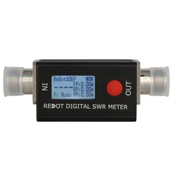 Medidor SWR digital REDOT, SWR e medidor de energia, 120W, FMB, VHF, UHF80-999 MHz, relação de onda estacionária, 1.0-99.9, DMR