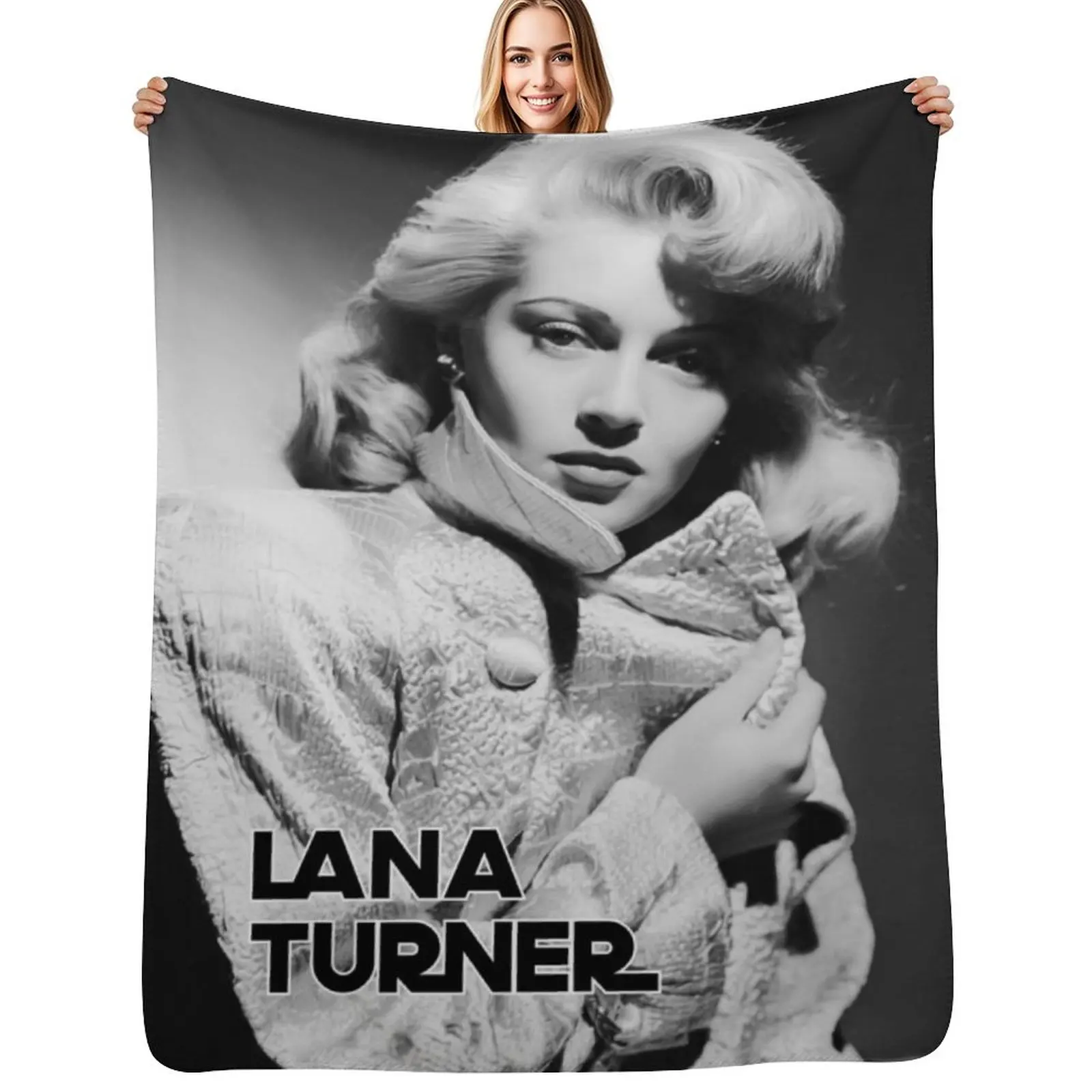 

American actress - Lana Turner Throw Blanket Sofa Comforter Vintage for sofa Blankets