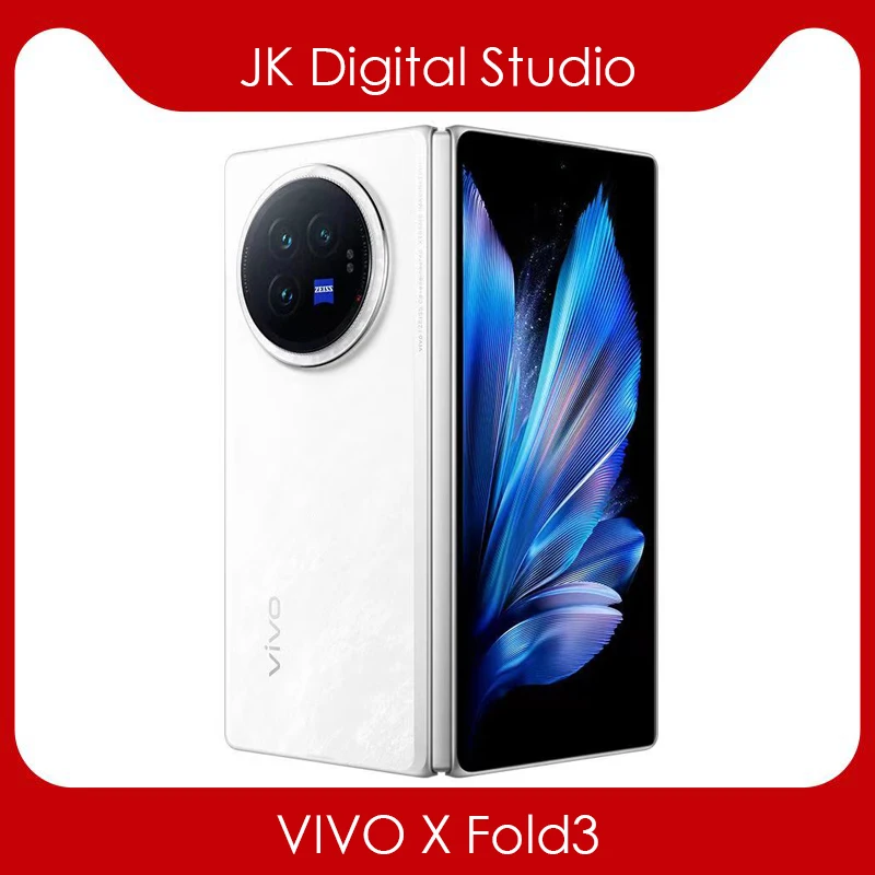 الأصلي والجديد VIVO X Fold3 Fold 3 5G هاتف محمول 8.03 بوصة AMOLED شاشة مطوية Snapdragon8 Gen2 50MP CMOS 5345Mah 80 واط شحن فائق