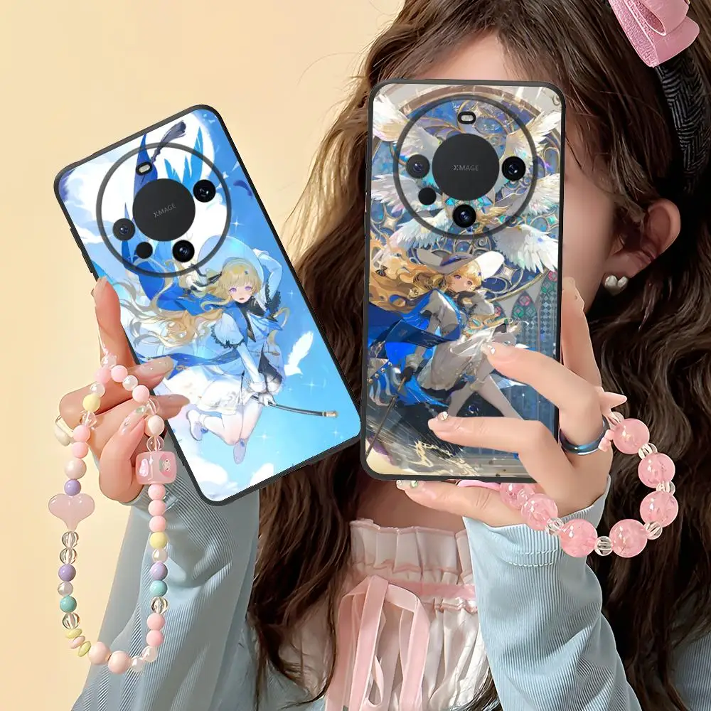 

Чехол для телефона Wuthering Waves Phoebe для Huawei Mate 60 50 40 30 20 10 Pro Plus Lite E 5G, черный чехол для мобильных телефонов, роскошный