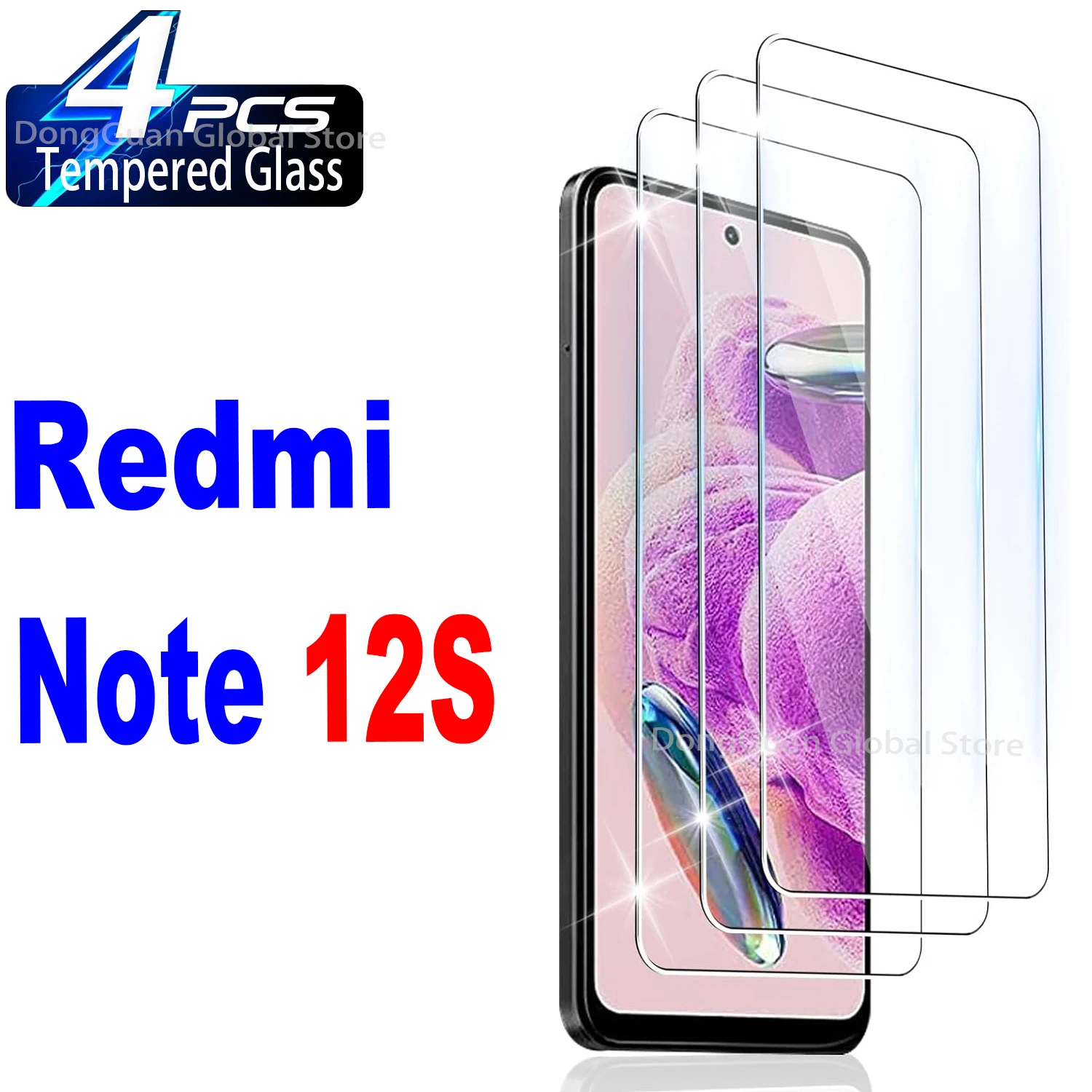 

For Xiaomi Redmi Note 12S Tempered Glass Screen Protector Glass Film