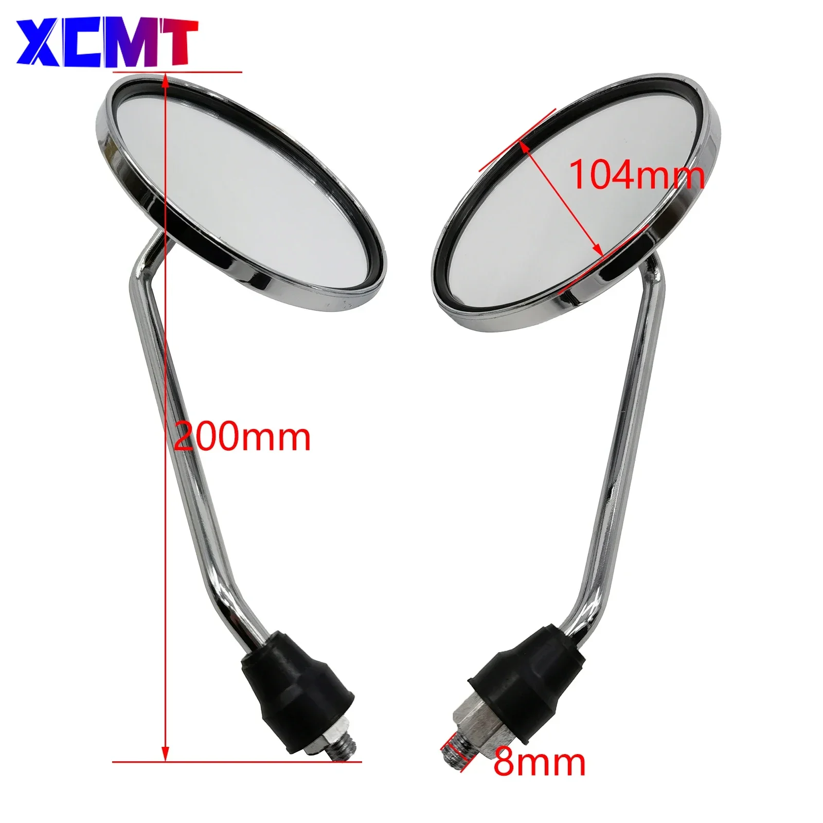 Motorcycle Accessories 8mm Rear View Side Mirrors For Kawasaki KE100 KE125 Honda Z50 CT70 CA95 S65 SL70 CB175 Rearview Mirror