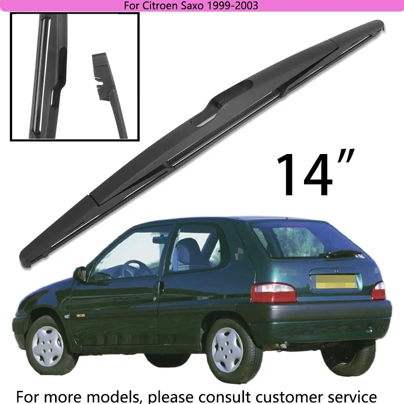 

For Citroen Saxo 1999-2003 Car Accessories 14" Rear Windshield Windscreen Washer Wiper Blade