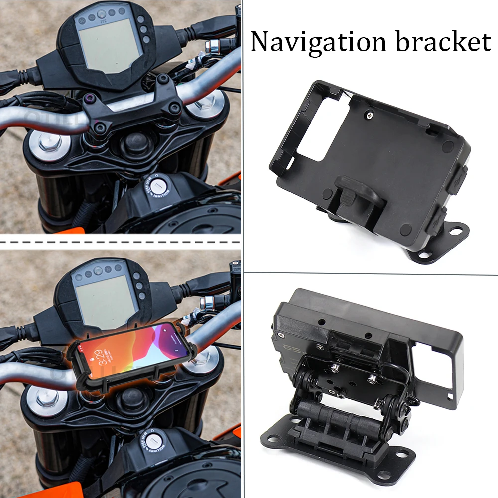 For 1290 Super Duke GT 2016-2021 2020 2019 2018 2017 NEW Motorcycle Accessories Black Mobile Phone Holder GPS Stand Bracket