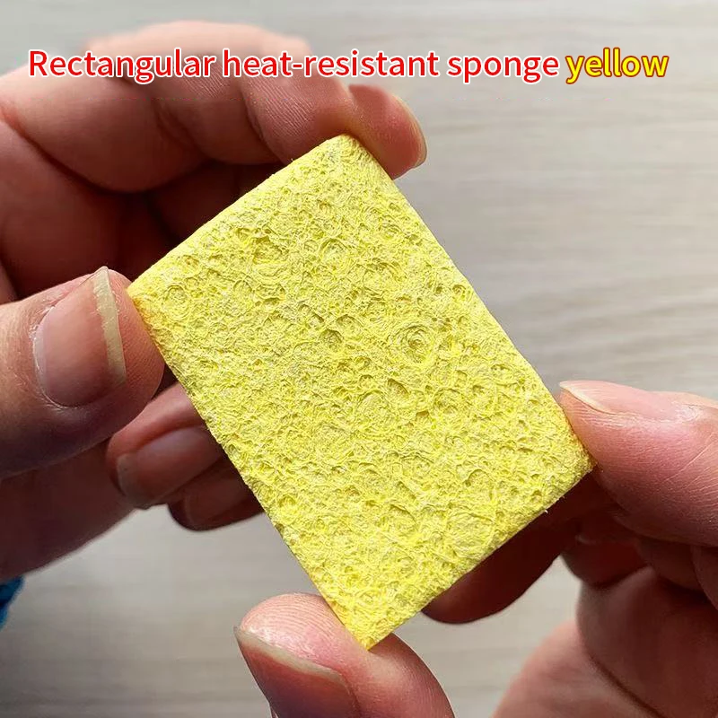 10PCS High-Quality Professional Soldering Iron Tip Cleaning Sponge, High Temperature Resistant Compressed Wood Pulp Cotton view 4