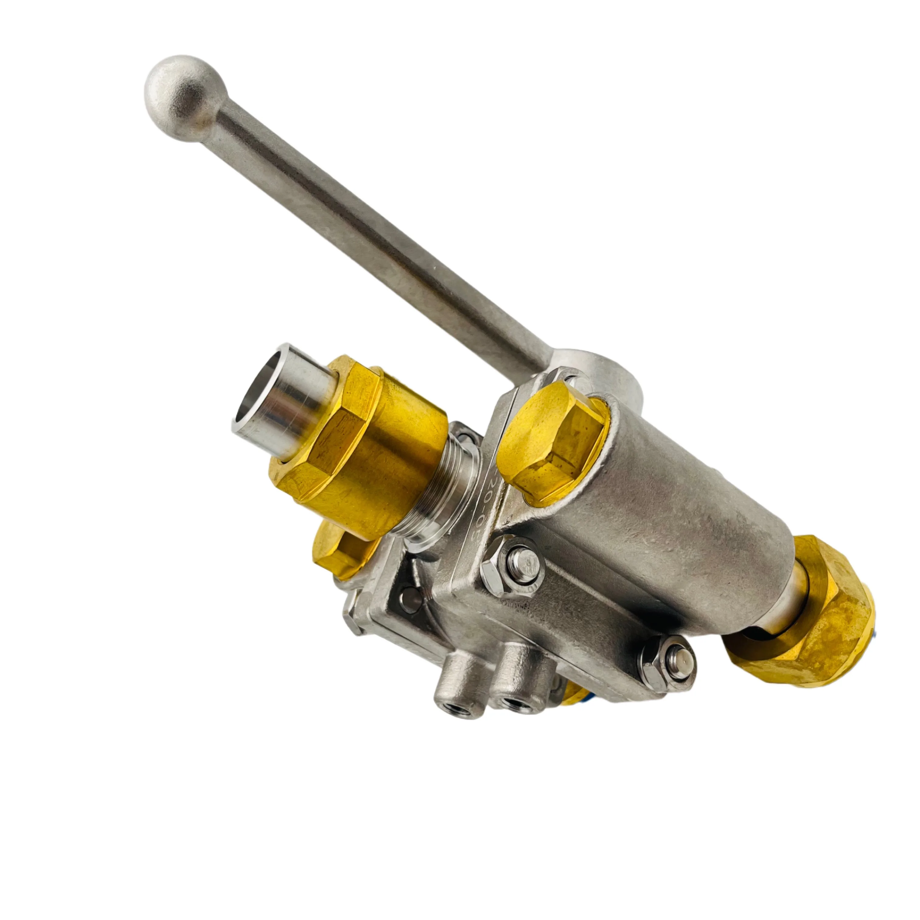 Low Temperature Three-way Ball Valve Suitable for O2/N2/Ar/NG/CO2 Pipeline Welding Connection