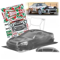 Nadwozia TeamC 1/10 Celica GT-cztery ciała rajdowe 190mm przezroczyste obudowa samochodu Lexan W/tylna owiewka i naklejka na samochód do driftu Rc 258mm