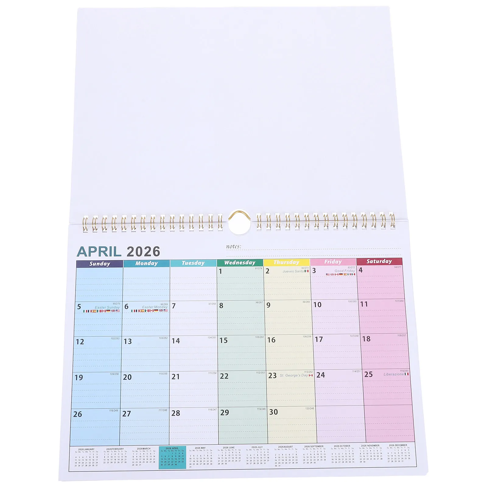 

Large Paper Calendar for Home Office Hanging Monthly Academic Year Wall Planner