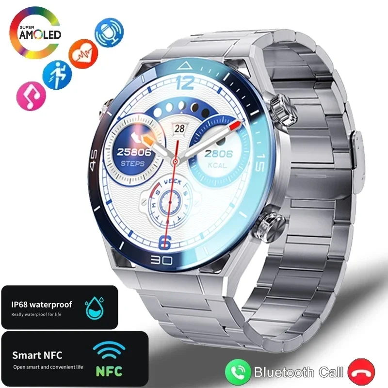 

NFC ECG+PPG Bluetooth Call Smartwatch GPS Track Motion Bracelet Fitness Sports Smart Watch For Huawei Ultimate Smart Watch Men