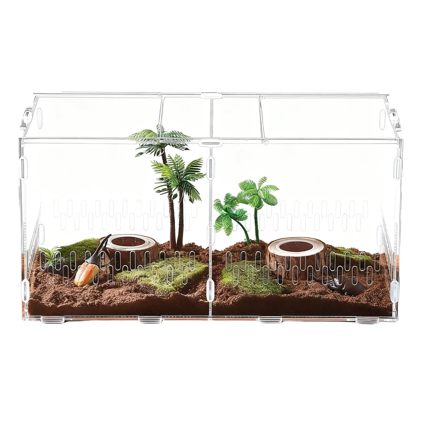 

Корпус прыгающего паука, прозрачный акриловый корпус среды обитания, 15,75x8,07x7,87 дюйма, акриловый корпус паука с крышкой для черепахи, змеи, черепахи