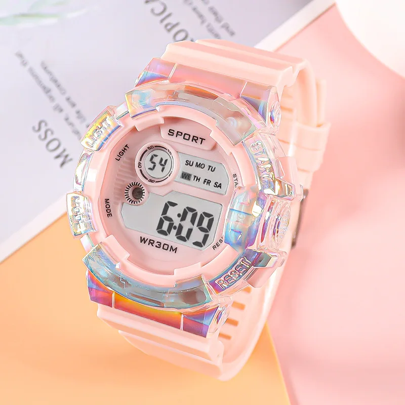 Fashion Kids Watches LED Digital Watch for Kids Boys and Girls Sports Clock Alarm Luminous Students Electronic Wristwatch Gifts