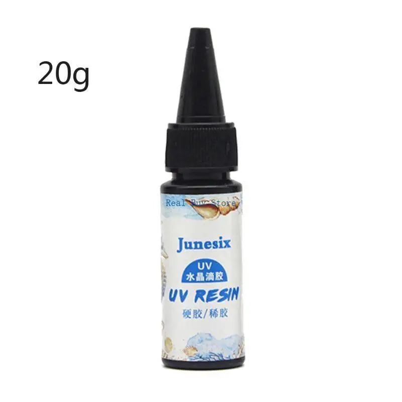 U13D 100ml/3.5oz UV راتنج واضح إيبوكسي راتنج كريستال صلب غراء علاج شمسي ضوء الشمس #6