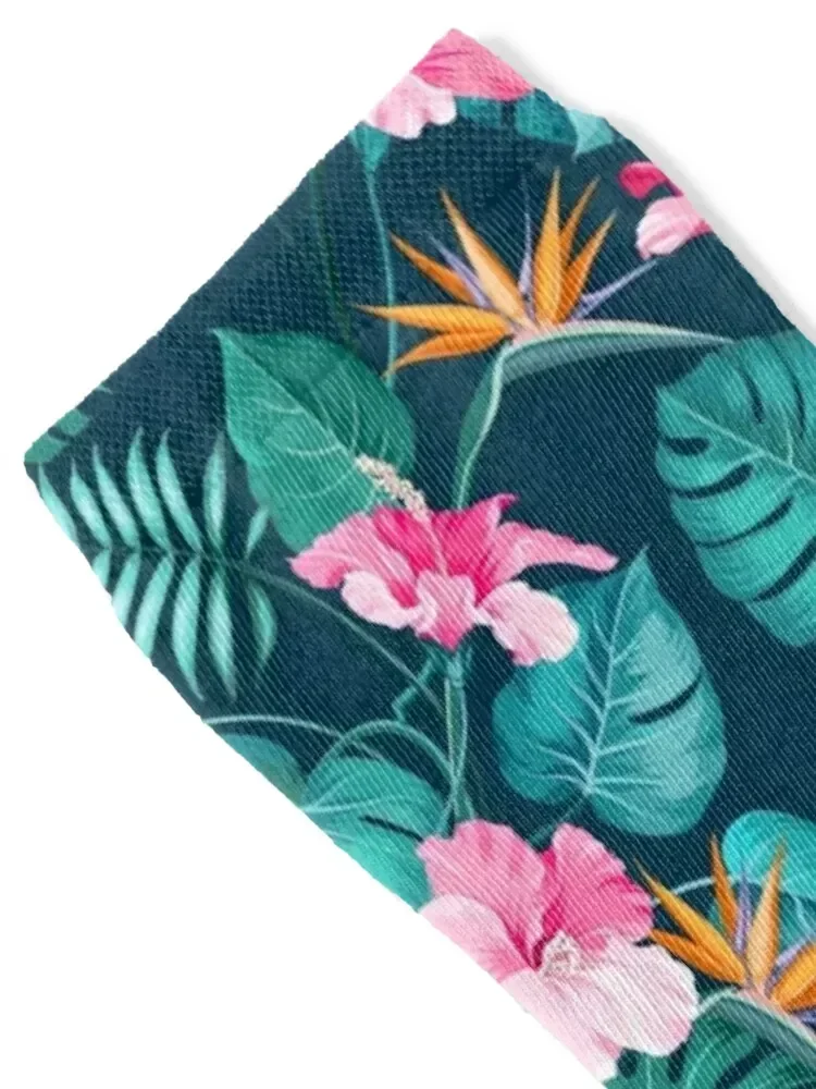 Tropical Paradise Socks christmas stocking funny sock essential loose Designer Man Socks Women's