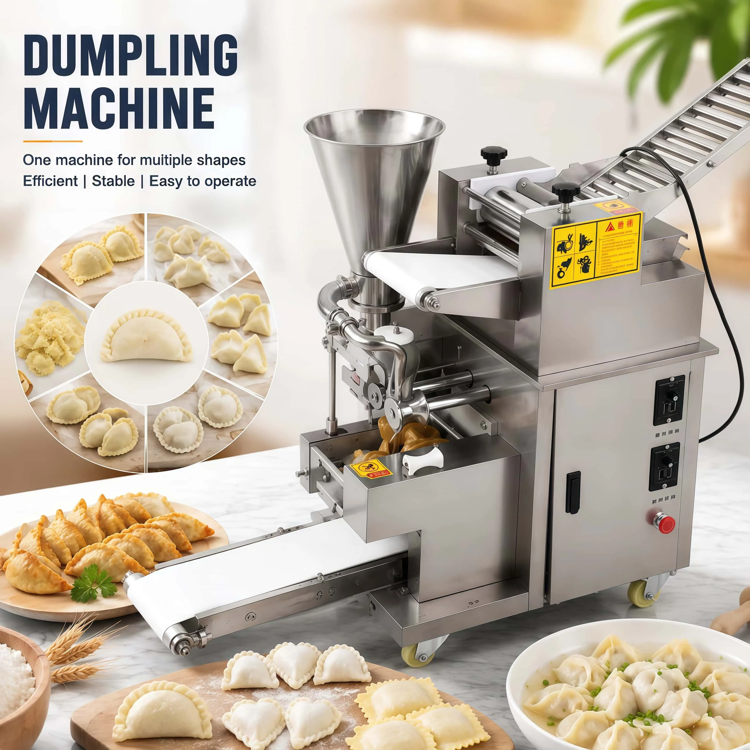 Automatic Multifunctional Dumpling Maker Machine For Empanada Samosa Ravioli And Stuffed Meat Pie Production Machine