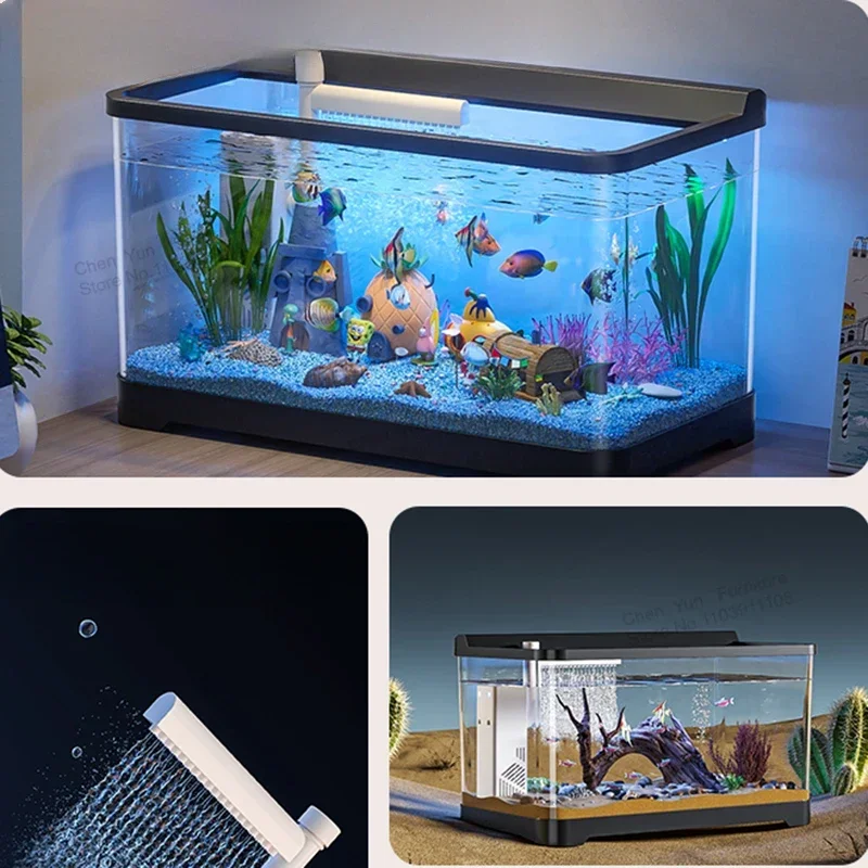 Landscaping Cobble Fish Tank Loop Decoration Aquatic Pet Supplies Landscaping Glass Fish Tank Ecology Aquarium Pour Aquarium