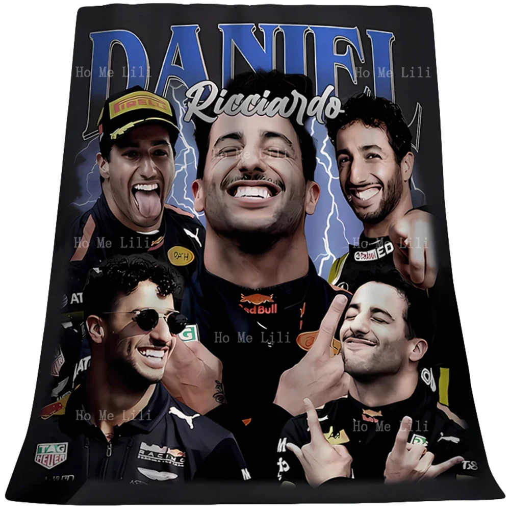 Классический плакат Daniel Ricciardo, супермягкое уютное фланелевое одеяло, подходящее для четырех сезонов