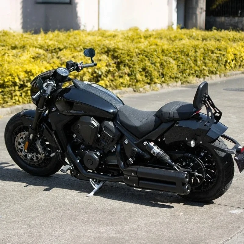 Motorcycle Modified Parts Comfort Sponge Black Passenger Frame Back Rest Cushion Rear Seat Backrest for BENDA Dark Flag 500