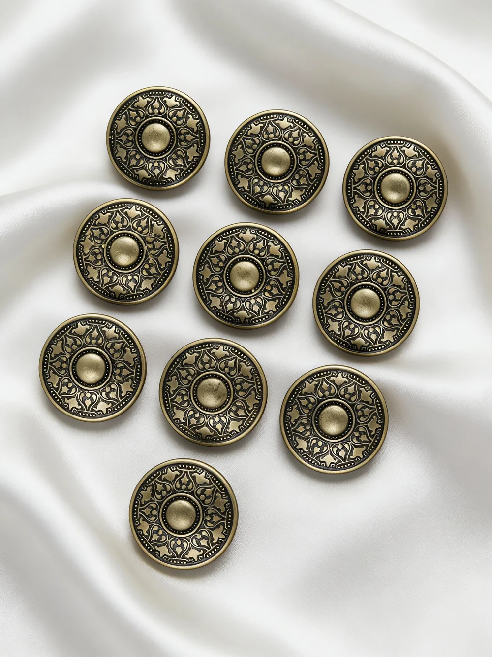 10 Stück/15/18/20/23/28mm Retro Runde Relief-Totem-Metallknöpfe für Kleidung, Jacken, Hemden - Modische Nähknöpfe – Detail 8