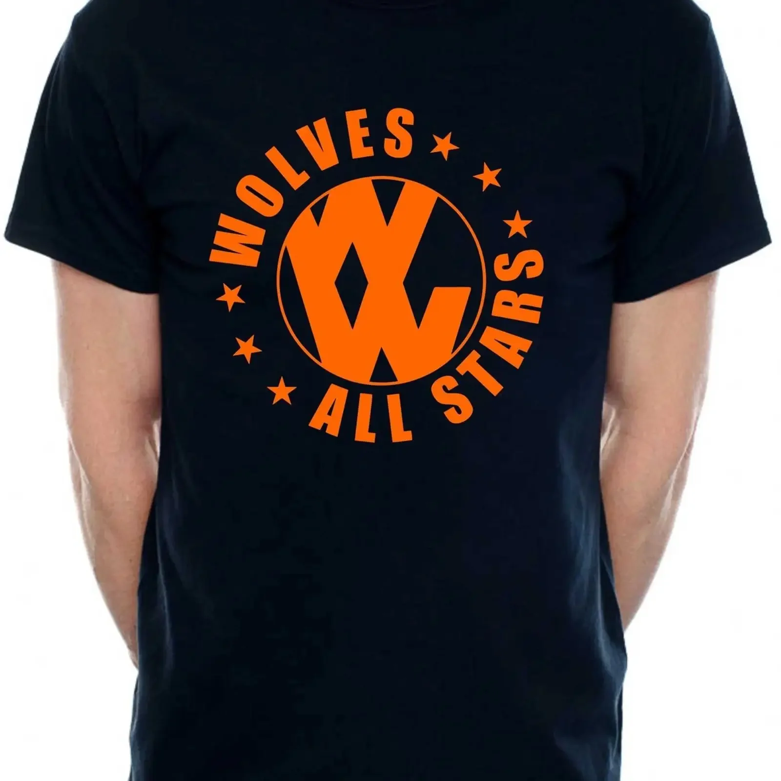 T-shirt Wölfe All Stars IP36 Family Trust Charity vintage délavé homme décontracté doux extensible confortable streetwear légèrement