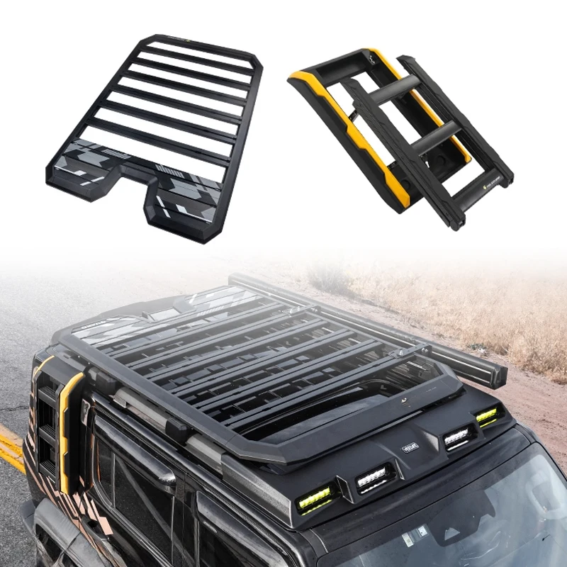 

Hot Selling 2-Pieces Explorer Set Telescopic Side Ladder Luggage Roof Rack for Tank 300 Accessories