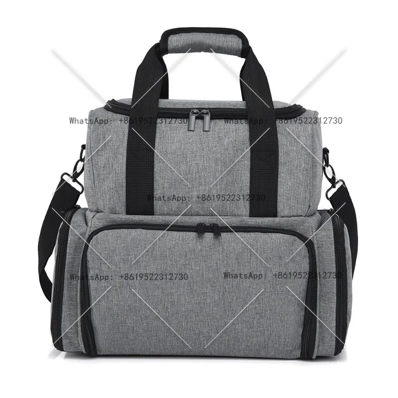 

Сумка для хранения эфирного масла премиум-класса с лаком для ногтей, многофункциональная двухслойная перегородка