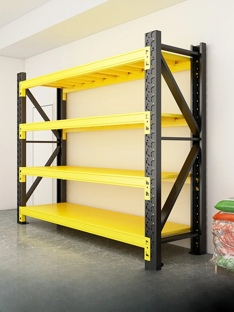 Storage shelves Multi-layer shelves Heavy-duty floor display racks Thickened household supermarkets