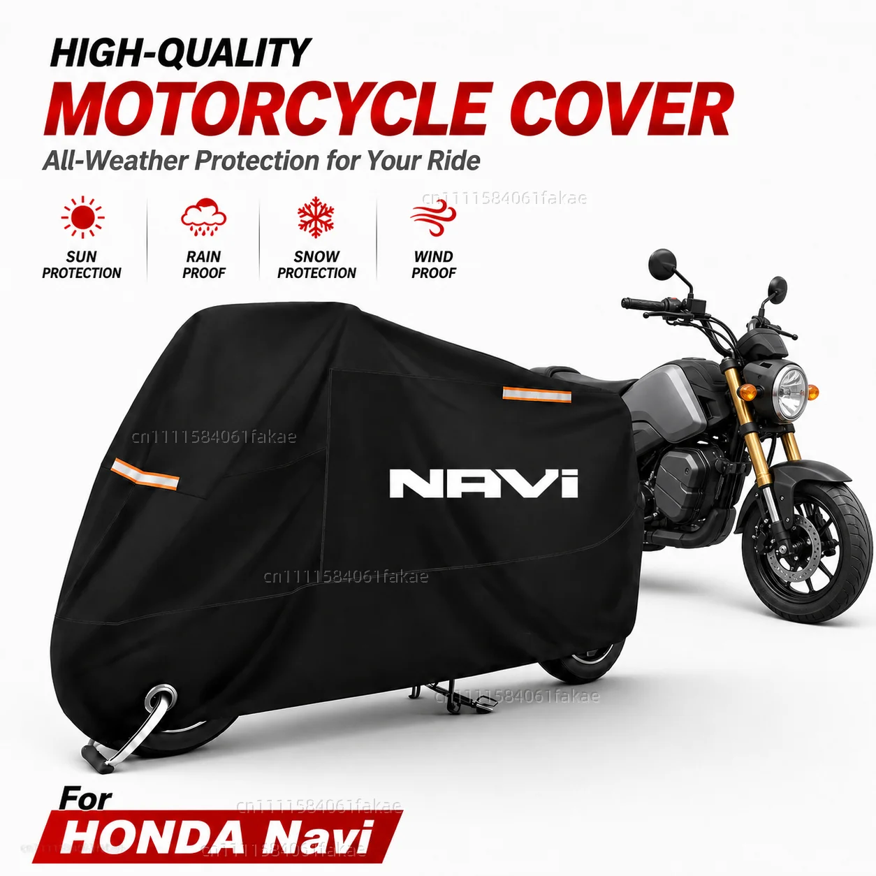 Cubierta impermeable para motocicleta, para exteriores, para todas las estaciones, a prueba de polvo, protección UV, cubierta para lluvia para Moto Scooter, para HONDA DREAMWING Navi 110 Navi