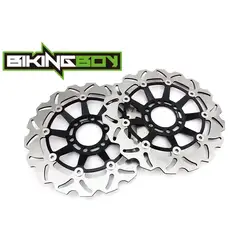 BIKINGBOY Front Brake Discs Rotors Disks For Hyosung GT 125 Naked 2001-2011 02 GT125R 06 07 08 09 10 11 GT 250 Comet 03 04 05