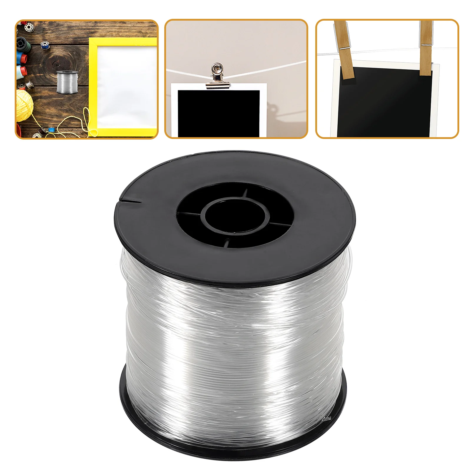 Picture Frame Nylon Fishing Line Kit Spectacle Ring Hanger Plant Transparent Aluminum Alloy Cord Masonry