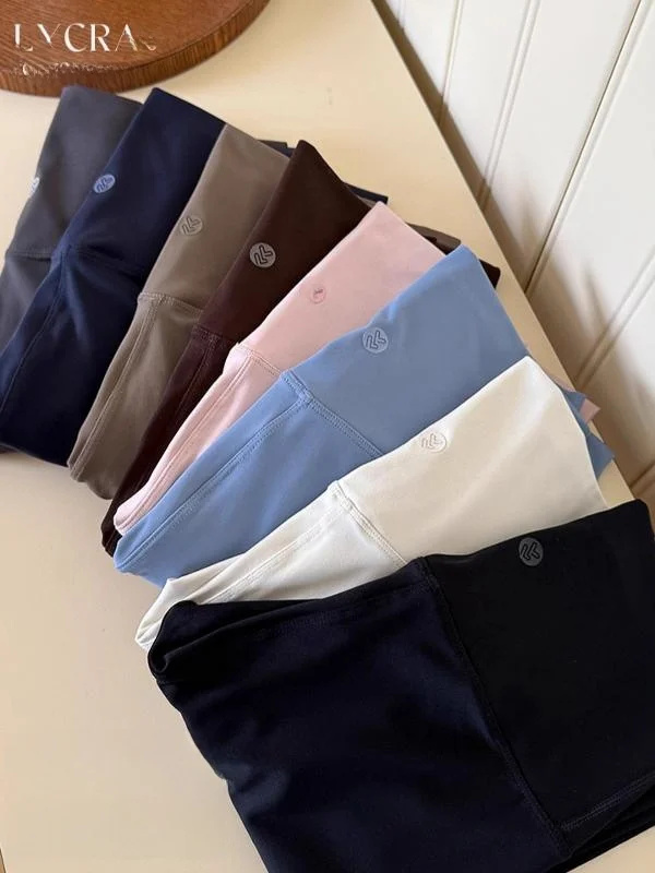 

High Waist High Elastici Yoga Pants Women's Tight Fit Tummy Control Autumn New Sle Outerwear Lightweight Pants