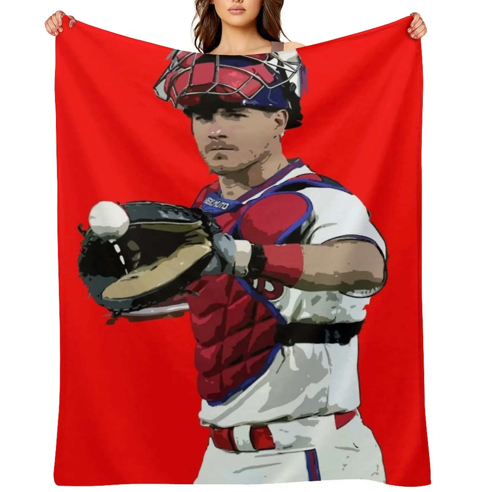 

JT Realmuto Throw Blanket Hairy Fashion Sofas Sofas blankets ands Blankets