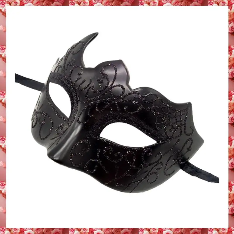 Confezione da 2 maschere per ragazzi in maschera, fasce per feste di carnevale, nuovi costumi di carnevale, decorazioni per feste sexy, nere