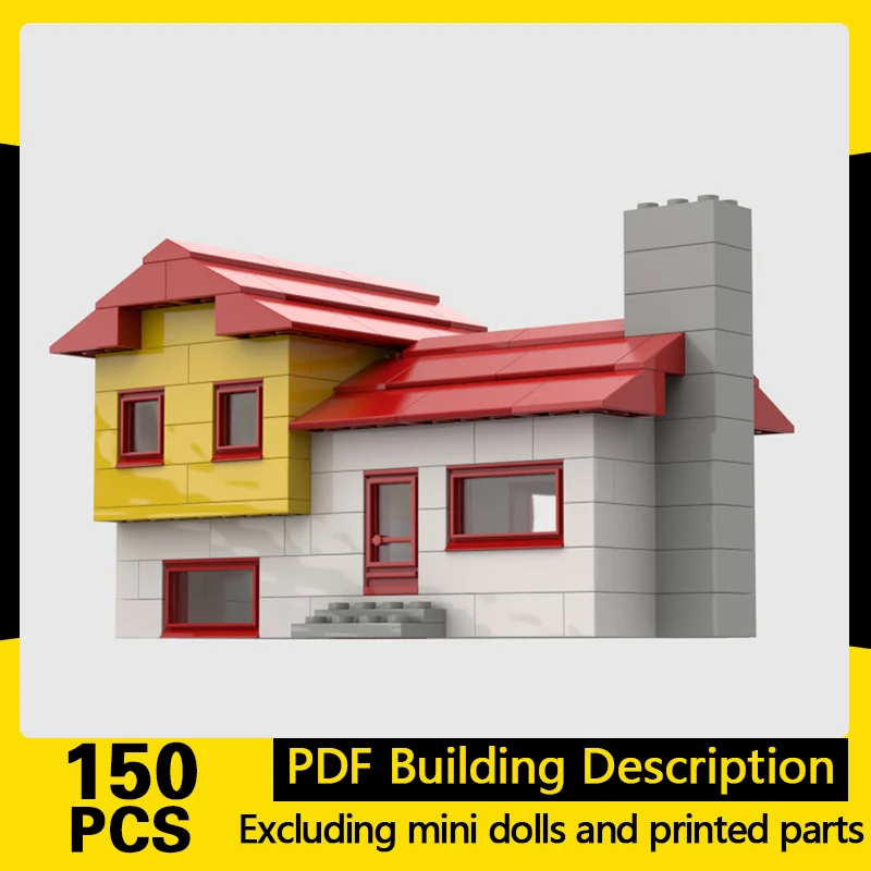 

City Street View Model MOC Building Bricks Town Plan Style Home Modular Technology Gifts Holiday Assemble Children Toys Suit