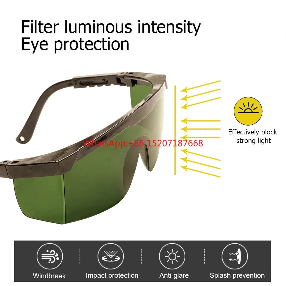 

LED Grow Room Glasses with Glasses Case UV Polarizing Goggles for Grow Room Tent Box Greenhouse Plant Light Eye Protect Eyewear