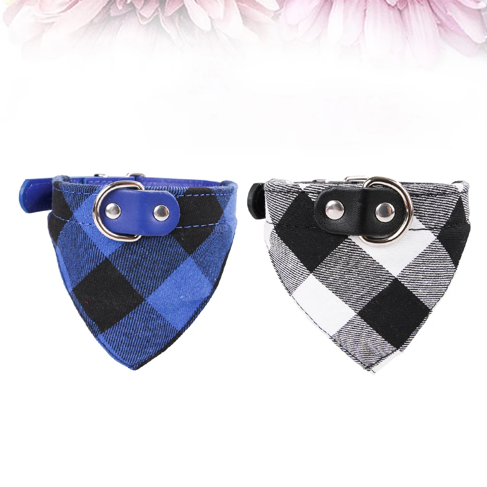 

2Pcs Pet Dog Harness Adjustable Puppy Traction Rope Lightweight Breathable Material Triangular Scarf Collar Dog Accessories
