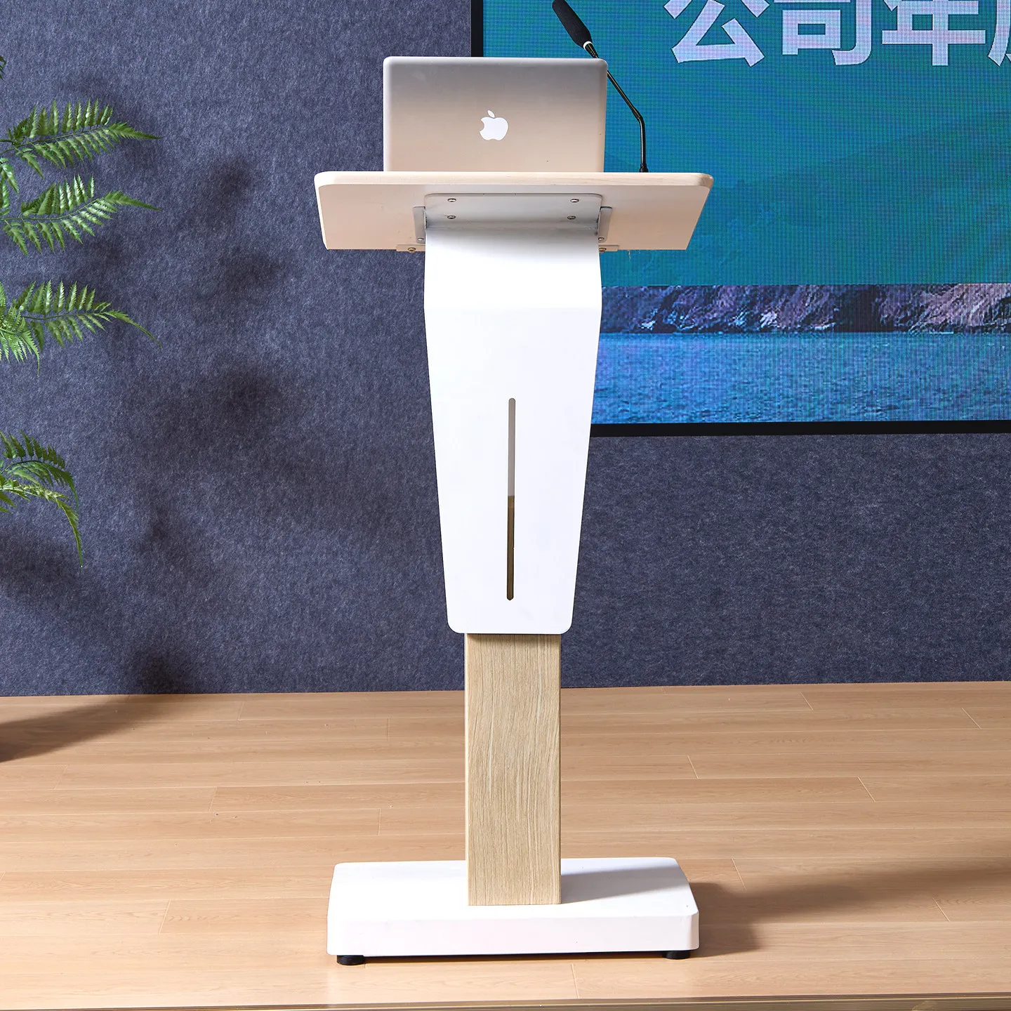 Electric Lifting Podium Conference Room Training Leadership Chair Hosts Business Speech Report Podium